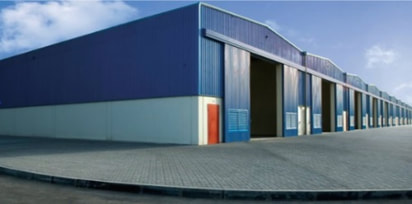 commercial painting warehouse two-tone