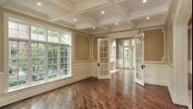 Trim Painting. crown, baseboards, frames, staircase