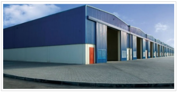 Commercial Industrial Painting. Warehouse Exteriors