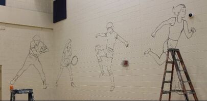 traced-outline-for-gym-sports-collage-wall-mural