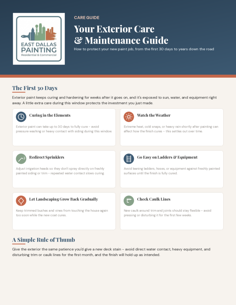Exterior painting project care guide cover