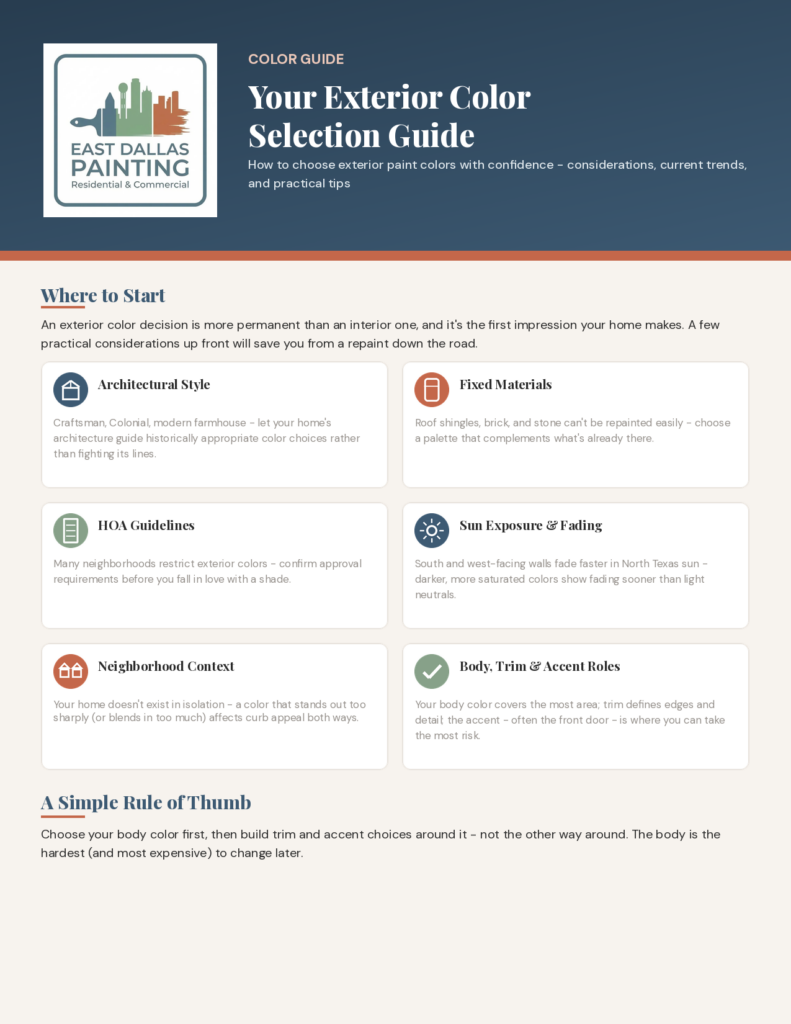 What's Hot - Exterior Paint Color Guide cover