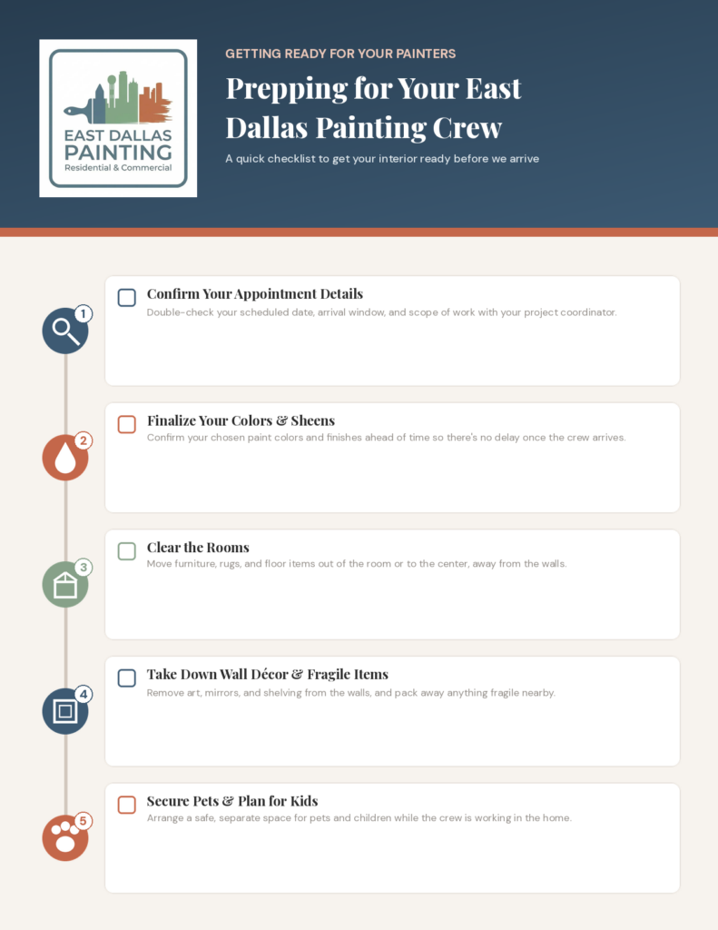 Getting your interior ready for our painting crew cover
